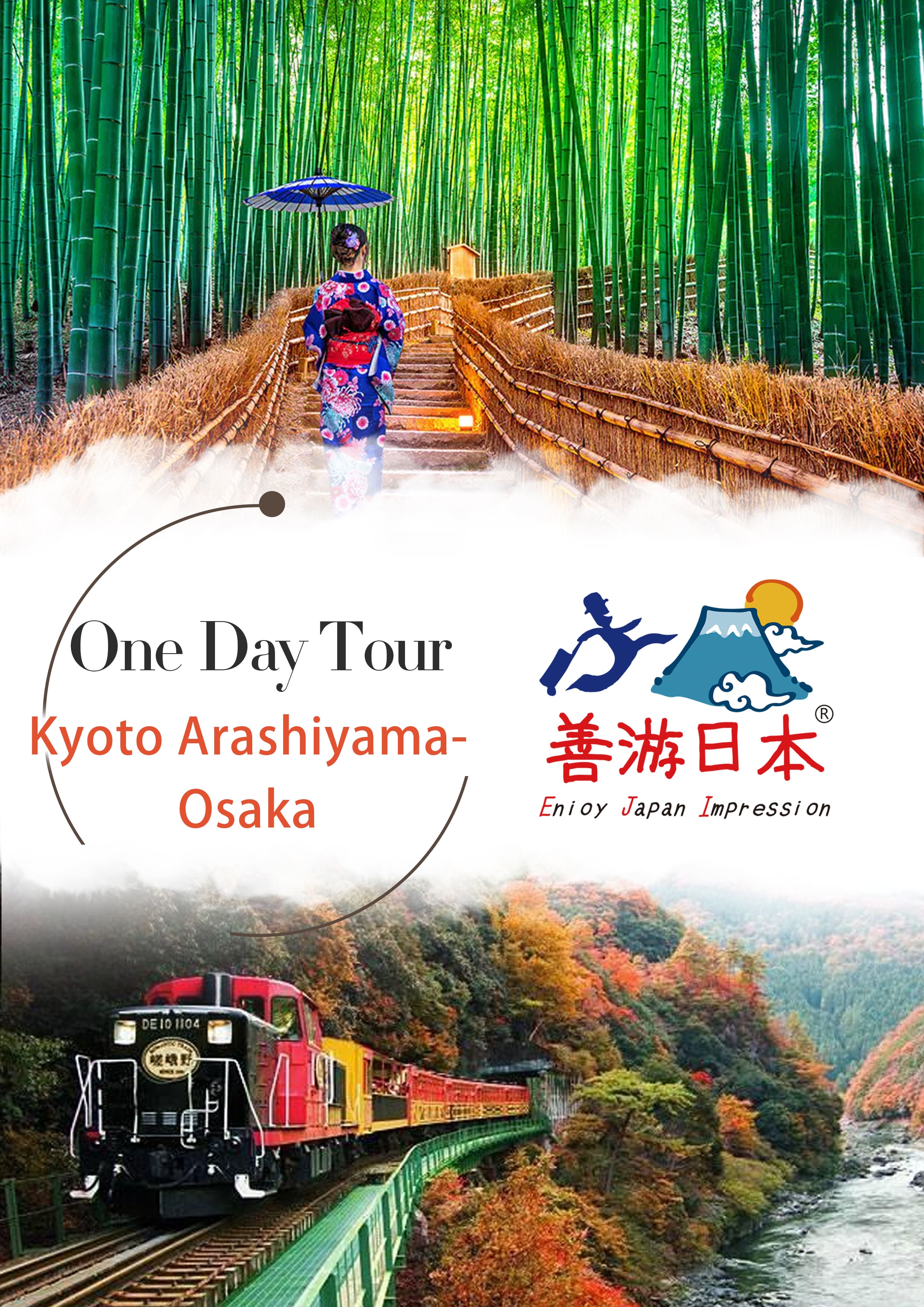 One Day Tour Kyoto-Sanzenin Temple-Arashiyama